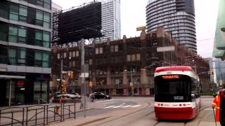 New TTC Streetcar 4401 training run heading north on Bathurst