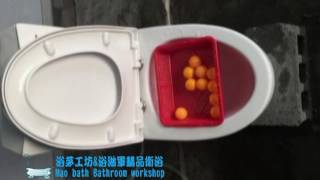 ROMAX R8029水龍捲式馬桶實際沖力測試