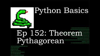 Python Basics Pythagorean Theorem