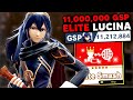 This is what an 11,000,000 GSP Lucina looks like in Elite Smash