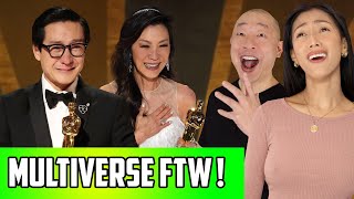 Ke Huy Quan And Michelle Yeoh Oscars Win Reaction | Most Emotional Oscars Ever!