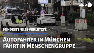 München: Autofahrer fährt in Menschengruppe - mindestens 28 Verletzte | AFP