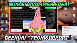 Tech Support Scam / Worst tech support scammer ever?? - 1-888-406-2866 - www.geekinventiv.com