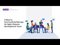 5 Keys to Successfully Manage an Agile Remote Development Team - Mitrais