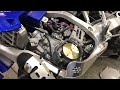 installing a steahly flywheel weight on a yz250x