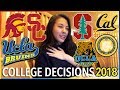 😱COLLEGE DECISION REACTIONS: Stanford, UCLA, USC, Berkeley (CALIFORNIA SCHOOLS) | Katie Tracy