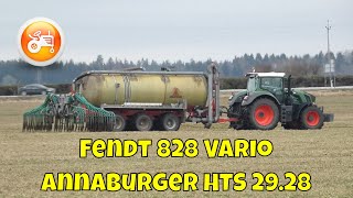 Slurry 2022 |  Fendt 828 Vario \u0026 Annaburger HTS 29.28 slurry tank