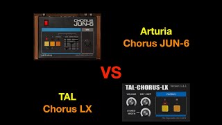 Arturia Chorus JUN-6 VS TAL Chorus LX - 100% sound