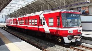 遠鉄1001F　新浜松行き　曳馬駅到着＆発車