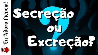 Secreção ou Excreção? Você sabe a diferença?