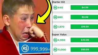 kid STEALS parents credit card to buy robux.. (roblox)