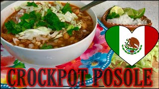 EASY CROCKPOT POSOLE | DUMP \u0026 GO RECIPE !!!