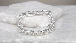 UltraFine Silver Polished Rolo Link Bracelet on QVC