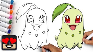 How To Draw Pokemon | Chikorita