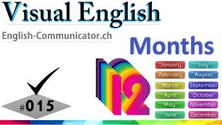 #015 Visual English Language Learning Practical Vocabulary Training Names of Days the Week