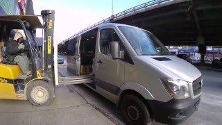 Mercedes Benz Sprinter 2500 Loading 3000lb Tile Load Payload Crew Van W144 Bath Expo Showroom