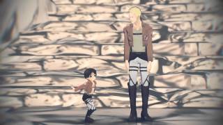 【進撃のＭＭＤ】とんとんまーえ！【Hannes＆Eren】 -Attack on Titan