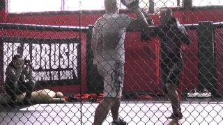 Mark Hominick hits mits in Python Striker.MTS