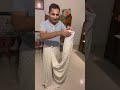 easy way to wear dhoti in traditional vaishnav way bhajan culture india bharart temple