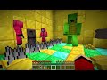 mikey and jj have anywhere door in squid game in minecraft maizen