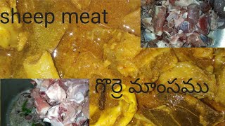 Sheep meat curry || gorri mamsam kura|| pottelu  kura /curry