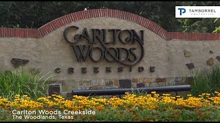 Carlton Woods Creekside, a gated community in The Woodlands Texas