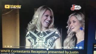 WNFR NFR barrel racing back number ceremony 2016