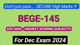 IGNOU BEGE-145 Important Questions With Answers | bege145 soft skills | #bege145