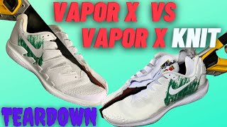 Nike Air Zoom Vapor X VS Nike Air Zoom Vapor X Knit Teardown, Durability Test and Foot Doctor Review