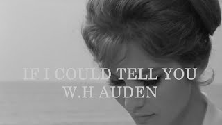 If I Could Tell You | W.H Auden (The POETRY Series)
