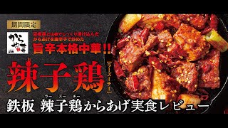 【からやま2023/1/27】旨辛本格中華‼鉄板辣子鶏からあげ・辣子鶏からあげを食べ比べレビュー‼