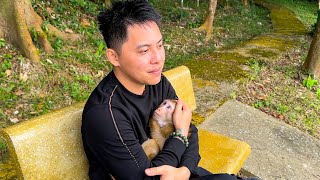 Monkey Kaka's Eyes Speak Volumes: Her Affection for Dad