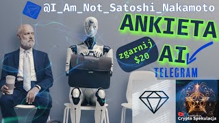 Anonimowa ankieta nt. AI sztucznej inteligencji. Zgarnij 2x20$