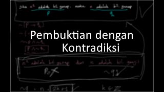 Pembuktian dengan Kontradiksi, jika n^2 adalah bilangan genap, maka n adalah bilangan genap