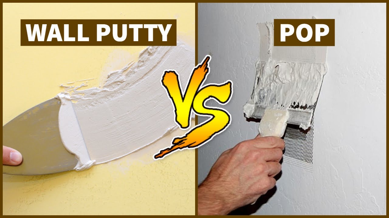 Comparison Between Wall Putty And POP - YouTube