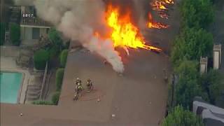 Trench Cut at a Working Apartment Fire