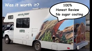 HONEST review of Cruise America 26ft RV rental experience.