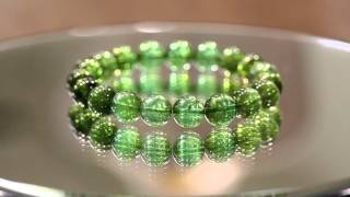 Green Tourmaline Verdelite Bracelet 10-10.5mm #4552