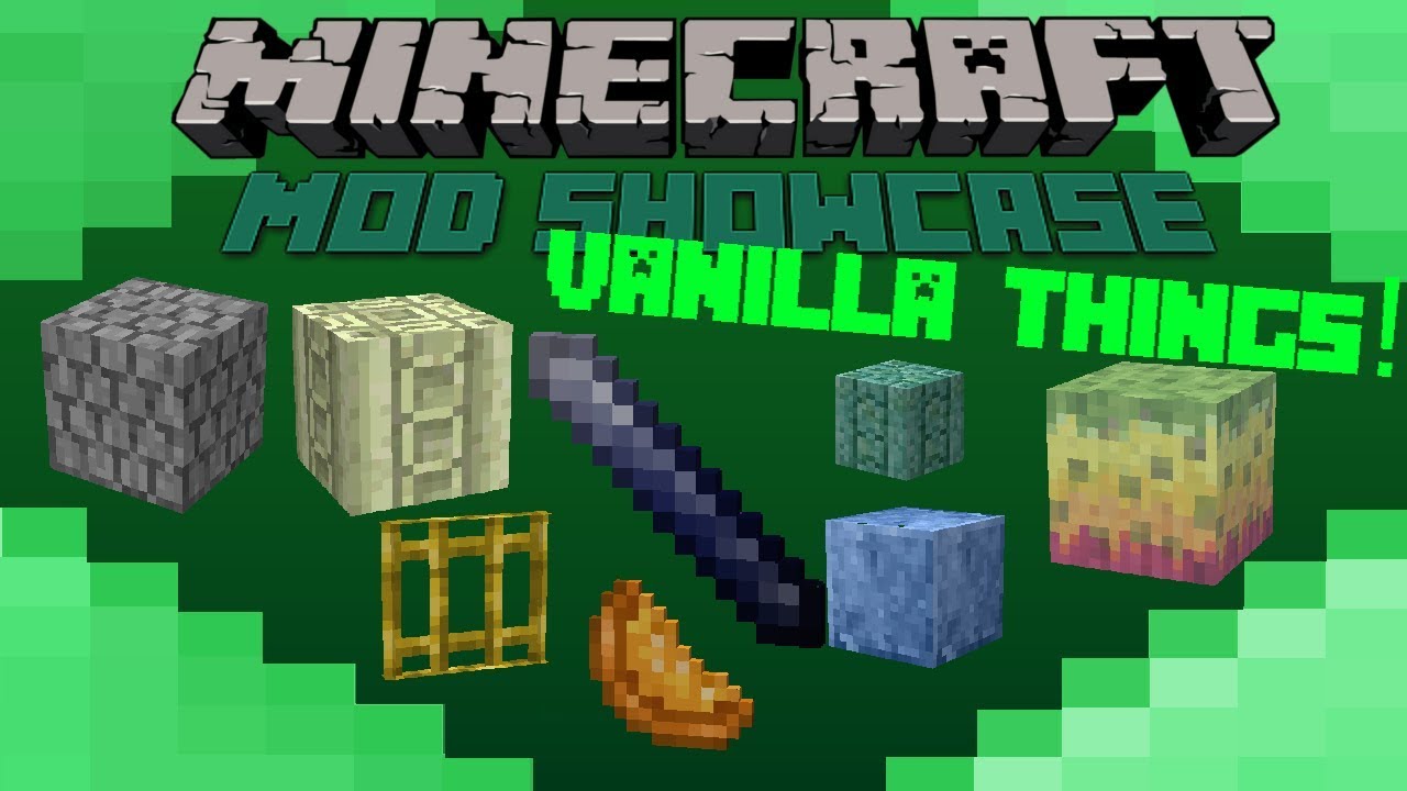 Minecraft Mod Showcase Vanilla Blocks Awesome Decorations Youtube