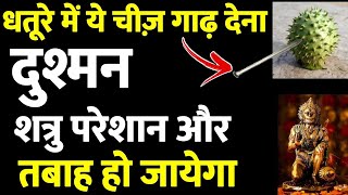 धतूरे में ये चीज लगा देना दुश्मन के पसीने छूट जायेगे शत्रु नाशक उपाय || shatru Mukti upay