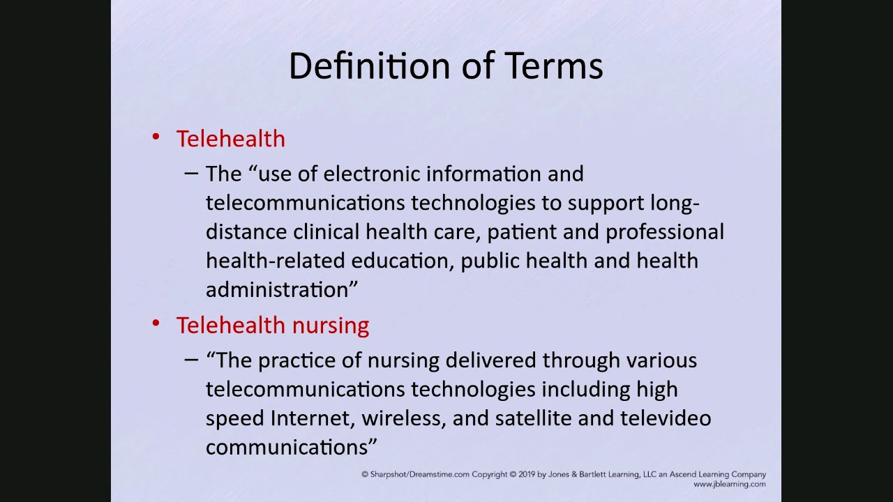 Telehealth, Telenursing And Telemedicine Lecture - YouTube