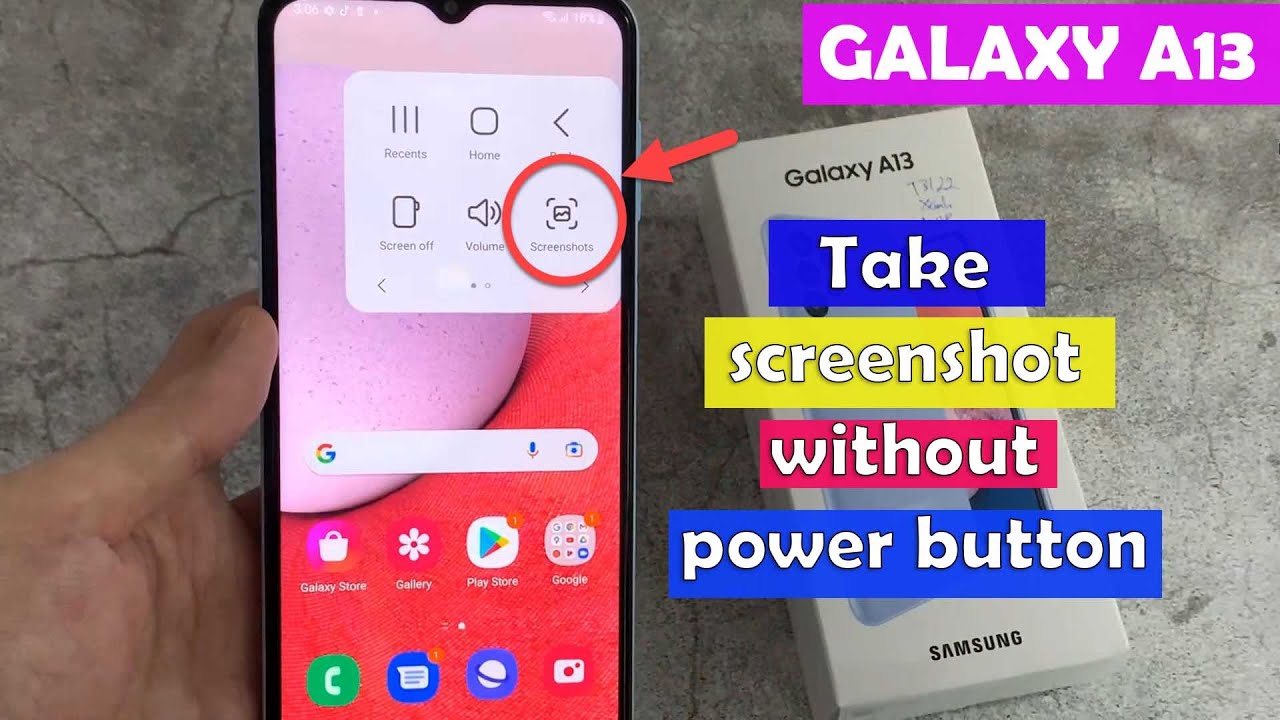 Samsung Galaxy A13: How To Take Screenshot Without Power Button ...