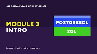 Module 3 Primer Defining Database Tables | SQL Fundamentals with PostgreSQL