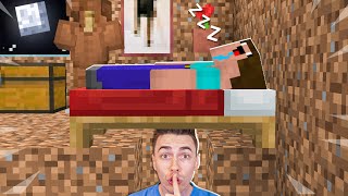 SPĘDZIŁEM 24H w DOMKU NOOBKA w Minecraft! *nie wiedział o tym*