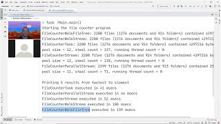 Traversing Large Recursive Directories with the Java Fork-Join Framework and Parallel Streams.