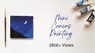 Easy Painting | Canvas Painting | Mini Canvas Painting | #Shorts | #Acrylic | #25 |