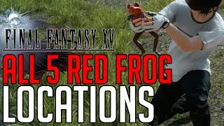 Final Fantasy XV ALL 5 RED FROG LOCATIONS (PROFESSOR'S PROTEGE SIDE QUEST GUIDE)