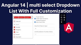 Angular 14 | multi select Dropdown List With Full Customization