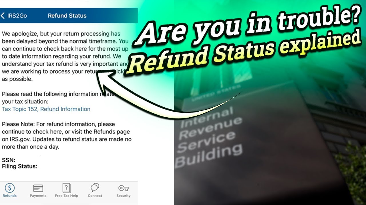 IRS Refund Status Says “Return Processing Has Been Delayed Beyond The ...