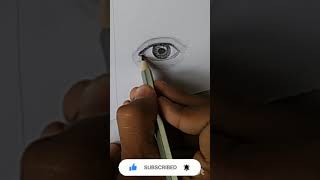How to draw realistic easy eye step by step || #realistic_eye_drawing #v_art_academy